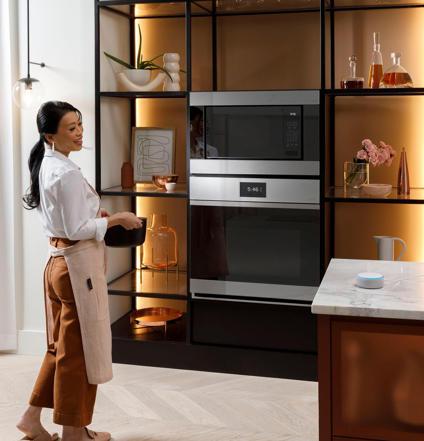 CAFE  30" Smart Built-In Convection Single Wall Oven in Platinum Glass Gray - CTS90DM2NS5
