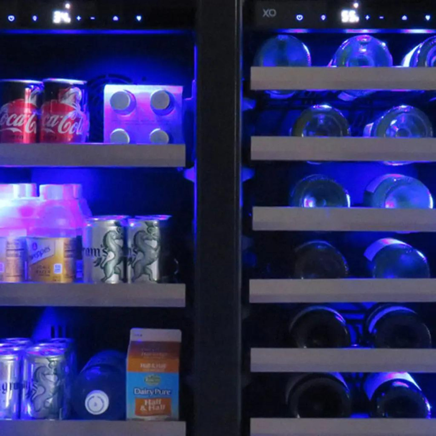 XO APPLIANCE XOU24BWDDGO 24" Beverage/Wine Double Door Panel Ready Glass Custom Panel Ready - XOU24BWDDGO