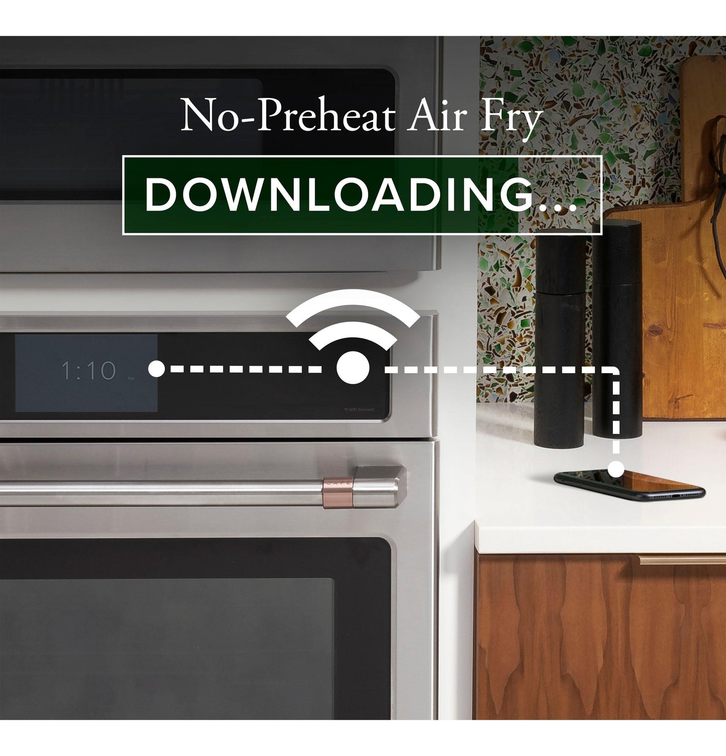 CAFE 27" Smart Single Wall Oven with Convection in Stainless Steel - CKS70DP2NS1