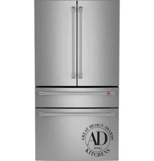 CAFE  ENERGY STAR 28.7 Cu. Ft. Smart 4-Door French-Door Refrigerator With Dual-Dispense AutoFill Pitcher in Stainless Steel - CGE29DP2TS1