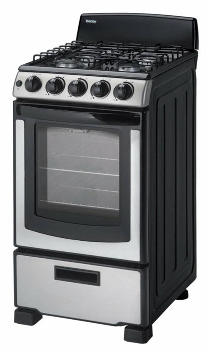 DANBY Danby 20" Wide Gas Range in Stainless Steel - DR203BSSGLP