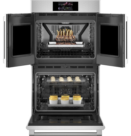 MONOGRAM Monogram 30" Statement French-Door Double Wall Oven in Stainless Steel - ZTDX1FPSNSS