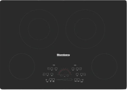 BLOMBERG APPLIANCES CTE30410 30in electric cooktop, 4 burner, touch controls Black - CTE30410