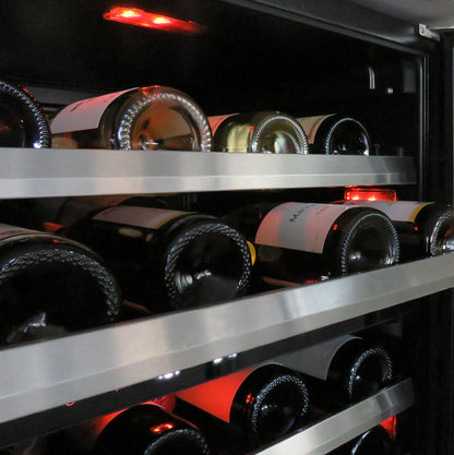 XO APPLIANCE XOU24WDZOFR Wine Cooler, Dual Zone 24" Solid Panel Ready Door, Right Hinge Custom Panel Ready - XOU24WDZOFR