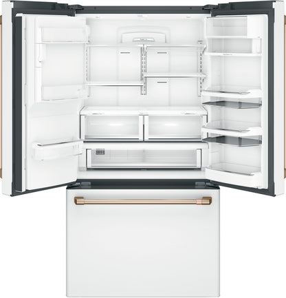CAFE  ENERGY STAR 22.1 Cu. Ft. Smart Counter-Depth French-Door Refrigerator with Hot Water Dispenser White - CYE22TP4MW2