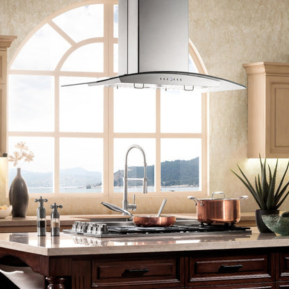 ZLINE 36 in. Stainless Steel Island Range Hood -  GL14i-36