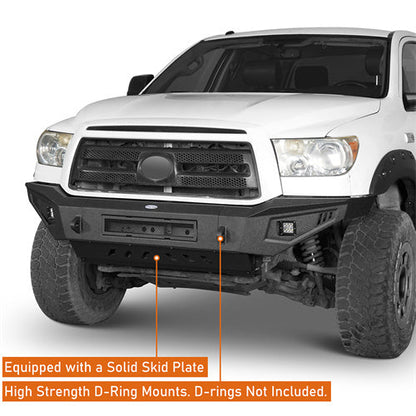 Hooke Road Full Width Front Bumper w/Skid Plate(07-13 Toyota Tundra)