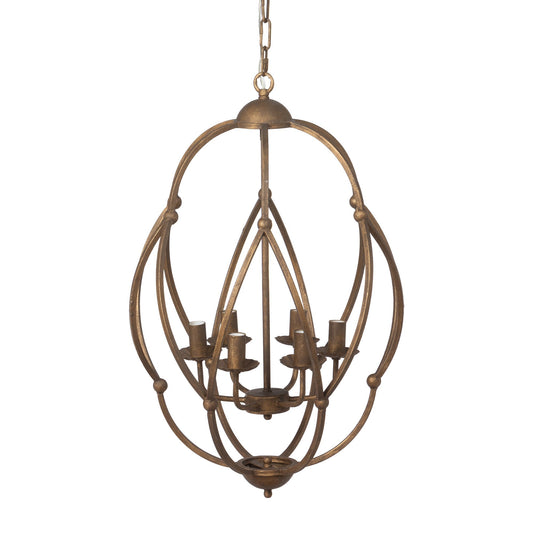 Park Hill Collection Raleigh Bronze Chandelier - Elegant Artisan-Designed Lighting Fixture for Modern and Traditional Spaces - ELH26164