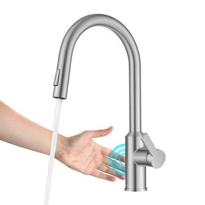 KRAUS Oletto Touchless Pull-Down Kitchen Faucet in Spot-Free Stainless Steel - KSF-2830SFS