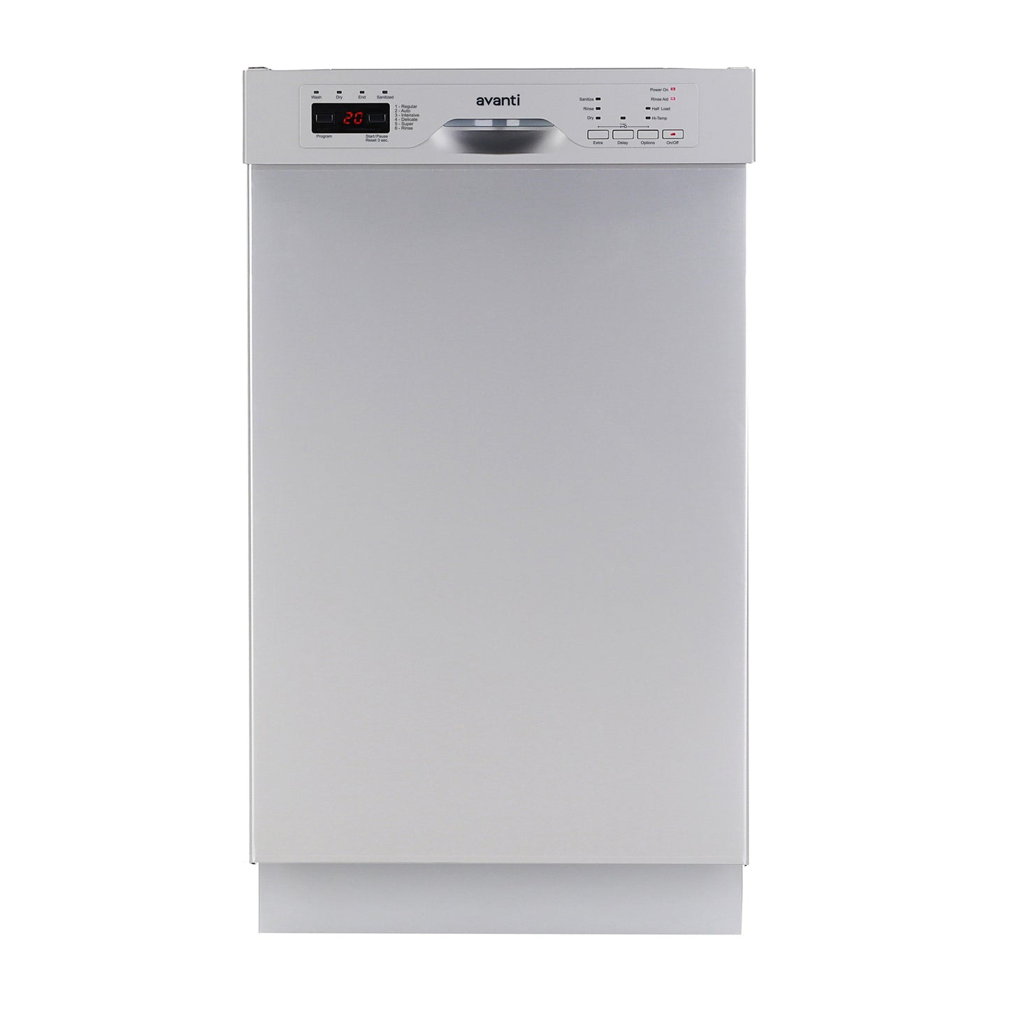 Avanti 18" Built In Dishwasher - DWF18V0W