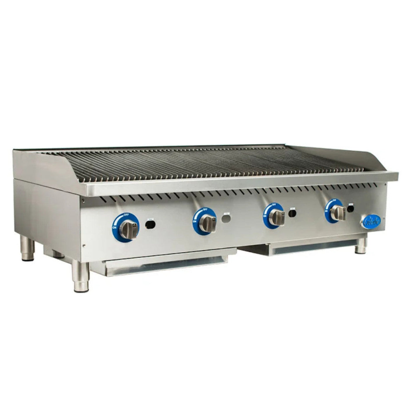 Globe " Gas Charbroiler with Cast Iron Radiants - 160,000 BTU - GLGCB48GCR