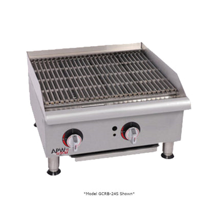 APW Wyott GCB-48i 48" Countertop Gas Champion Charbroiler - 160,000 BTU - AWGCB48I