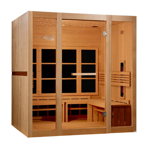 Golden Designs 8 Person Full Spectrum Near Zero EMF FAR IR Sauna - GDI-6880-03