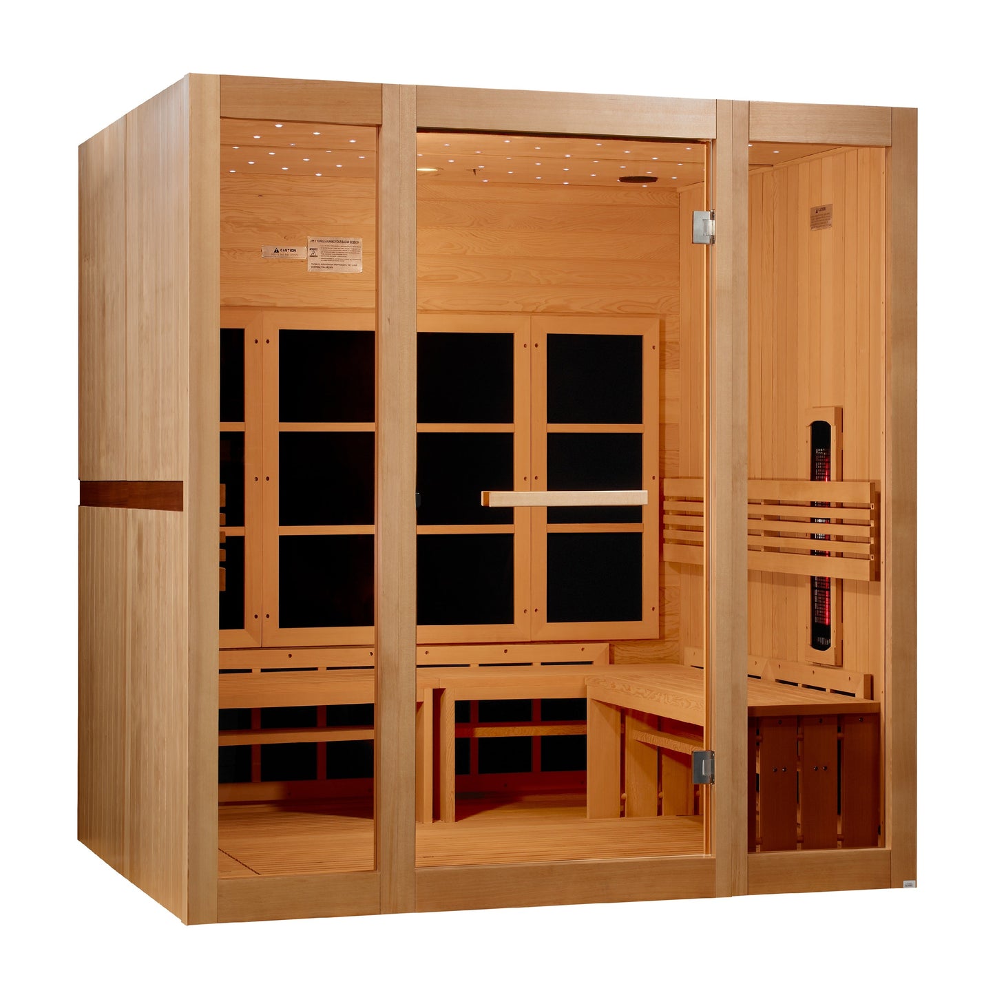 Golden Designs 8 Person Full Spectrum Near Zero EMF FAR IR Sauna - GDI-6880-03