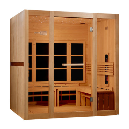 Golden Designs 8 Person Full Spectrum Near Zero EMF FAR IR Sauna - GDI-6880-03