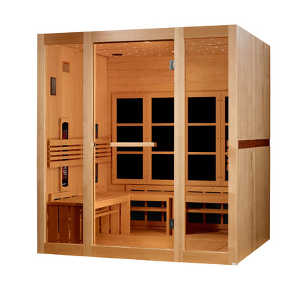 Golden Designs 8 Person Full Spectrum Near Zero EMF FAR IR Sauna - GDI-6880-03