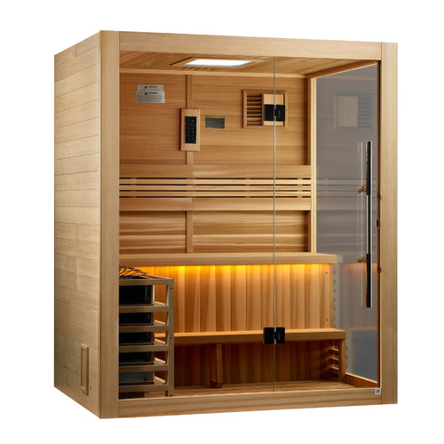 Golden Designs "Hanko" 2-3 Person Traditional Sauna - GDI-7202-01