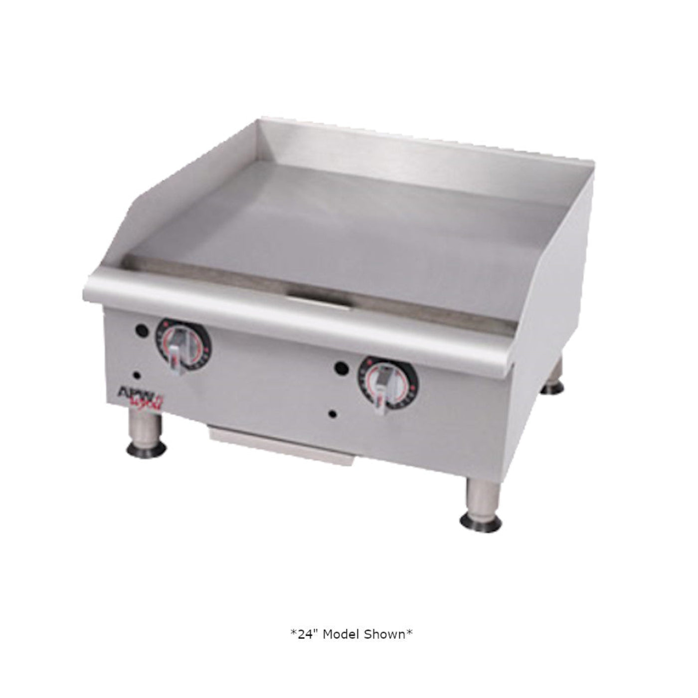 APW Wyott GGM-36S 36" Gas Countertop Champion Griddle with Manual Controls - AWGGM36I