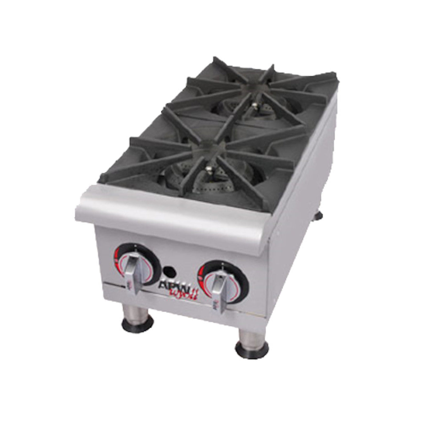 APW Wyott GHP-4S 4 Burner Gas Countertop Champion Hotplate - AWGHP4I