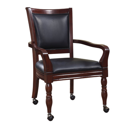 Hathaway Fortress 3 in 1 Mahogany Chess Game Table w/ Chairs - BG2995