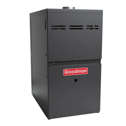 Goodman - 2.5 Ton/80,000 BTU 80% AFUE Low NOx Gas Furnace and Air Conditioner System - Horizontal - 15.2 SEER2 - R32 - CHPTA3026B3