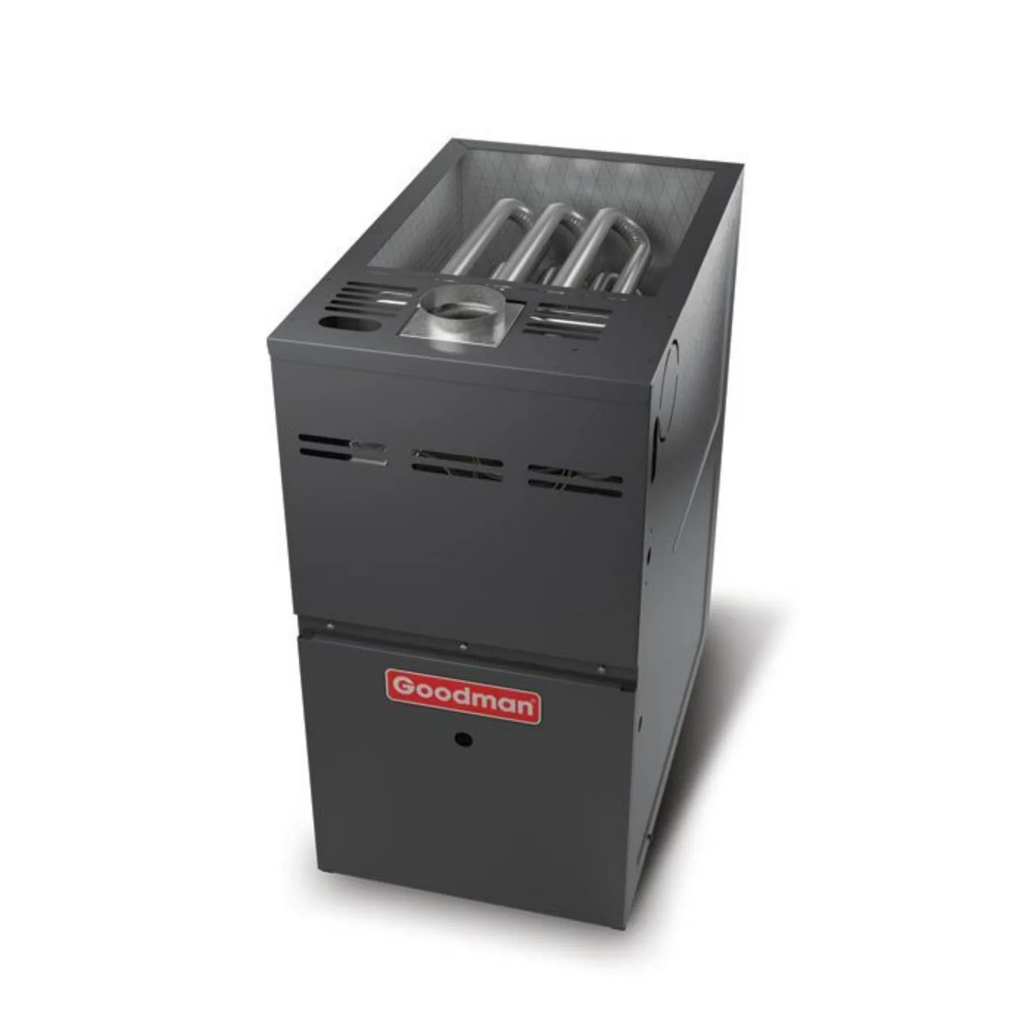 Goodman - 2 Ton/60,000 BTU 80% AFUE Gas Furnace and Air Conditioner System - Horizontal - 15 SEER2 - R32 - GLXS4BA2410 / CHPTA2426B3 / GMVC800603BN