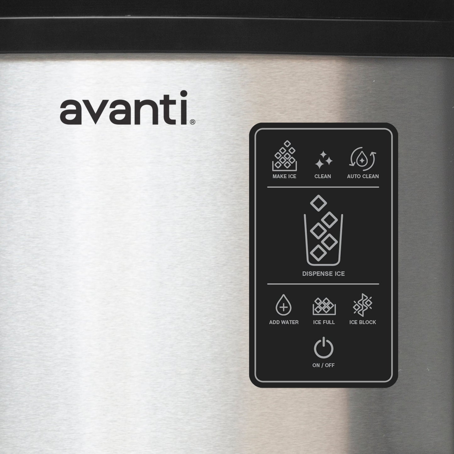 Avanti Digital Nugget Ice Maker with Dispenser - NIMDTS3326S-IS
