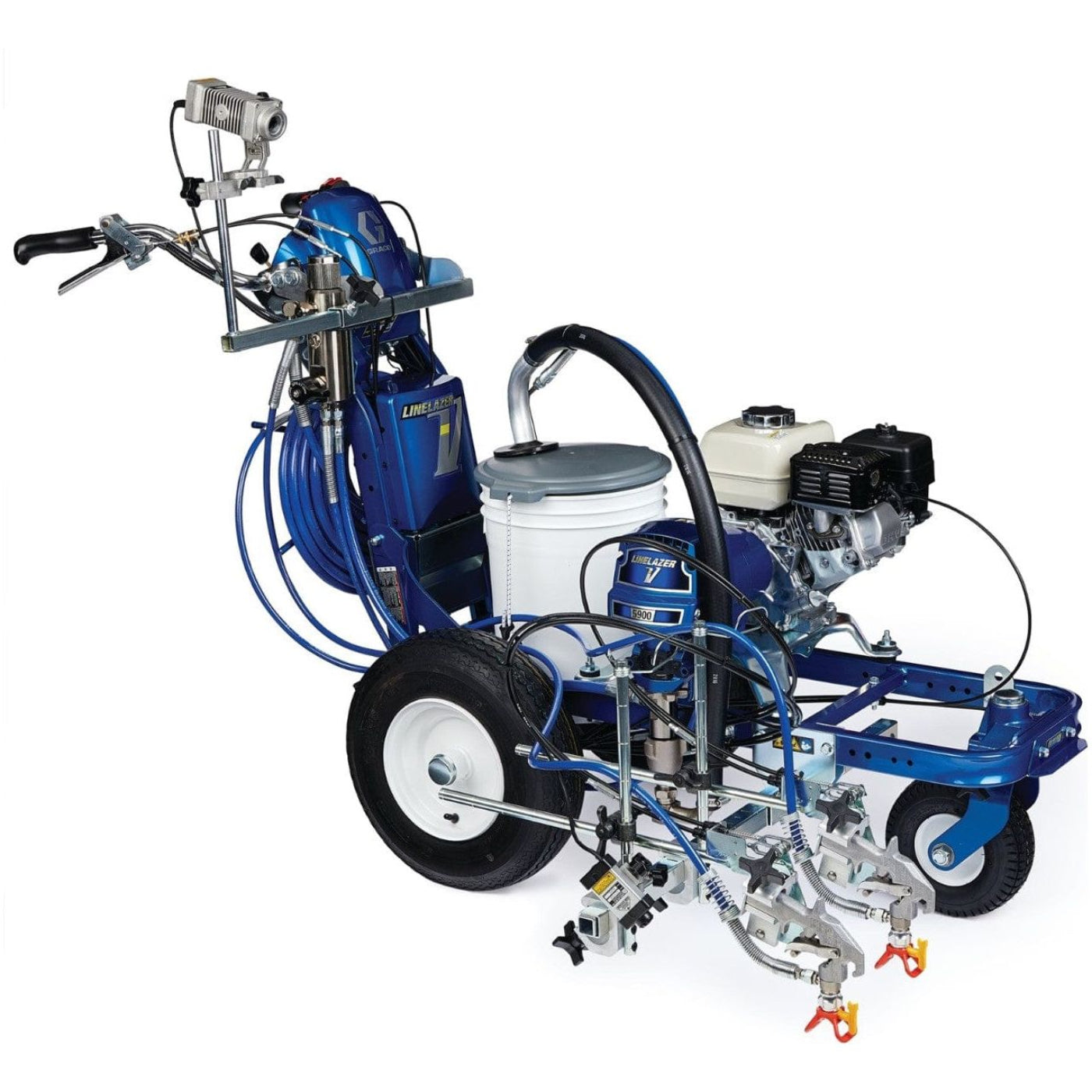 Adam Equipment Graco LineLazer HP Automatic Series Gas Airless Line Striper, 2 Auto Guns, LazerGuide - 17U803