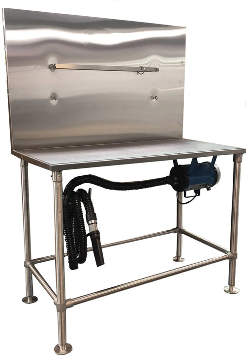 Stainless Steel Drying Table with K-9 II Dog Grooming Dryer
