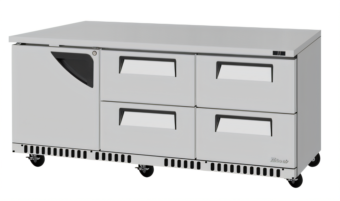 Turbo Air TUR-72SD-D4R(L)-FB-N Super Deluxe Reach-in Refrigerators - TUR-72SD-D4R(L)-FB-N