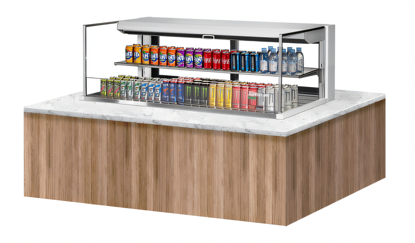 Turbo Air TOM-60L-UFD-W(B)-2SI-N Countertop Refrigerated Display Cases