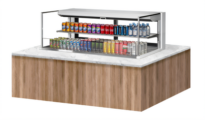 Turbo Air TOM-60L-UFD-W(B)-2SI-N Countertop Refrigerated Display Cases