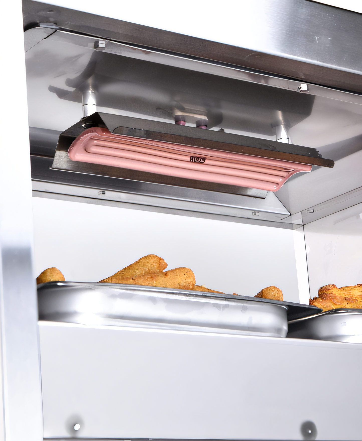 FWE Infrared Heated 2-Tier Warming Shelf, 2 x 12 x 20 Pan Capacity, Stainless Steel