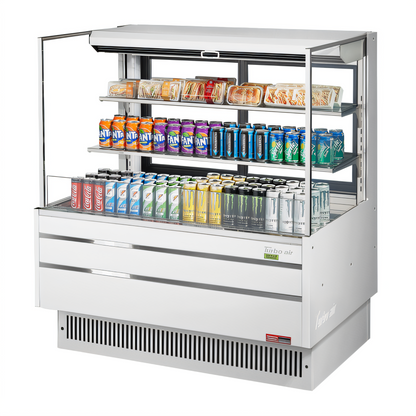 Turbo Air TOM-48L-UFD-W(B)-3S-N Open-Air Coolers - TOM-48L-UFD-W(B)-3S-N