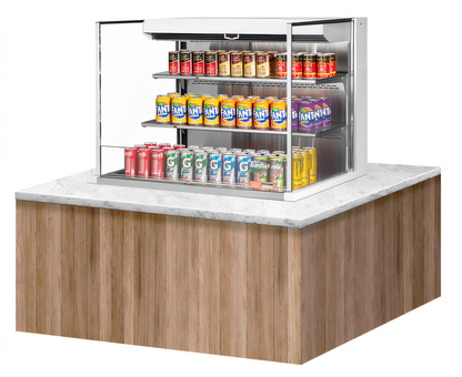 Turbo Air TOM-36L-UF-W(B)-3SI-N Countertop Refrigerated Display Cases