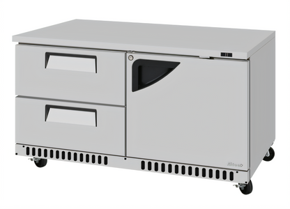 Turbo Air TUR-60SD-D2R(L)-FB-N Super Deluxe Reach-in Refrigerators