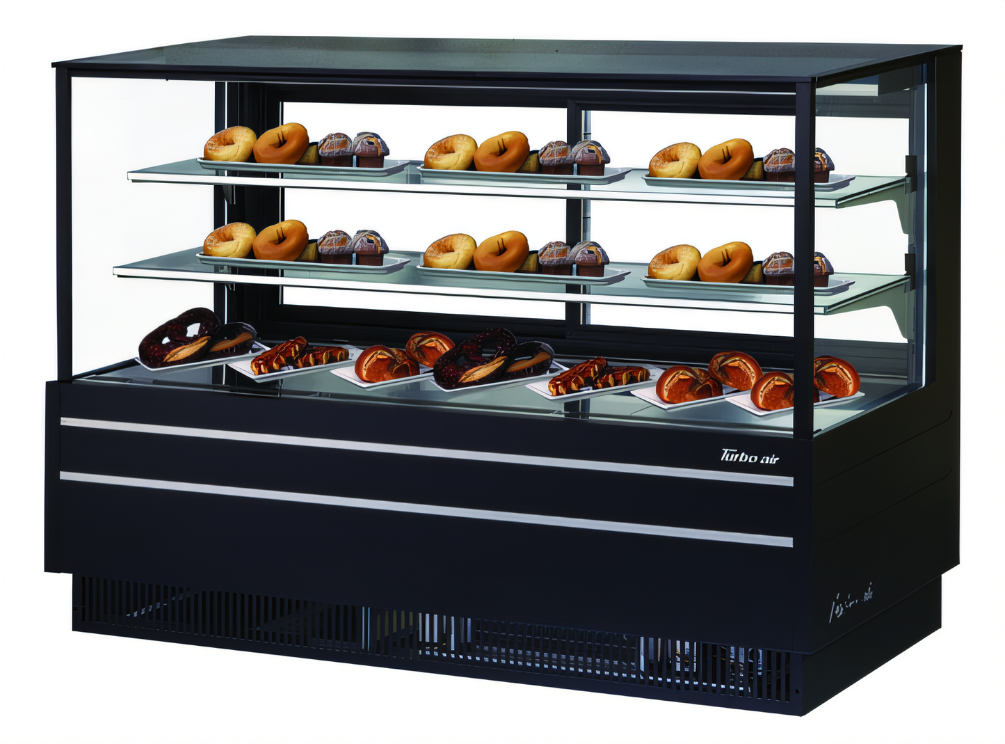 Turbo Air TCGB-72UF-DR-W(B) Pastry Display Cases