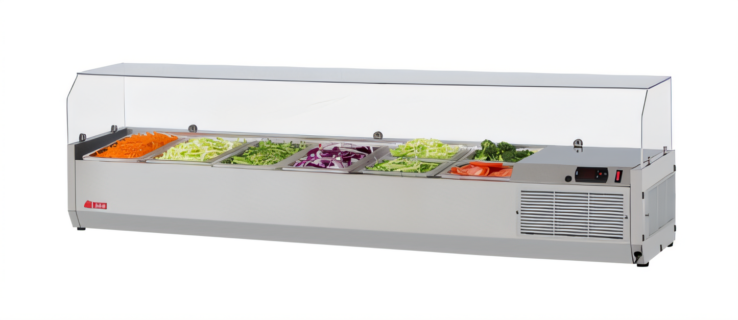 Turbo Air CTST-1500G-N E-line Refrigerated Prep Tables - CTST-1500G-N