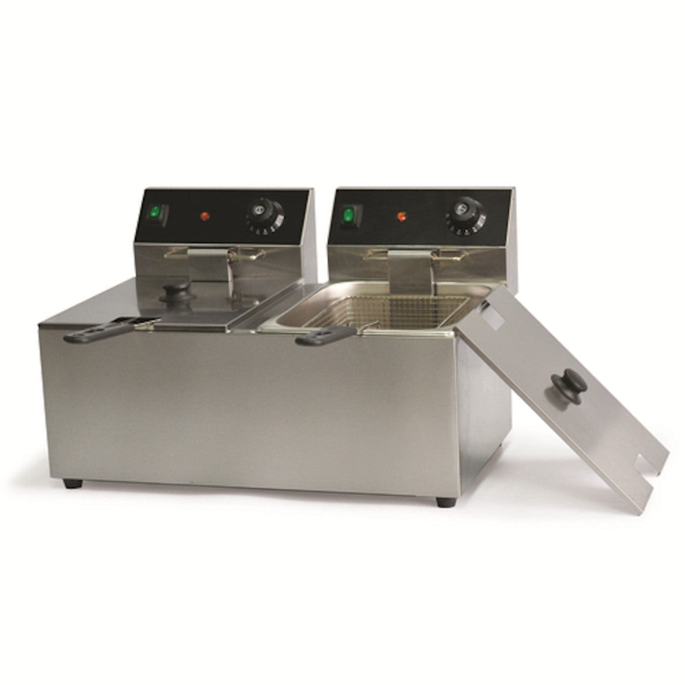 Globe Solutions by Nemco Split Pot Deep Fryer - GSGS1612