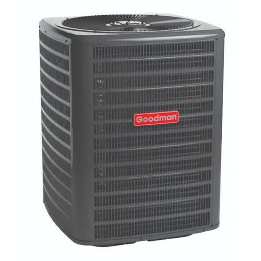 Goodman - 1.5 Ton/18,000 BTU High Efficiency Heat Pump Condenser- SEER2 15.2 - Single Stage - R32 - GLZS5BA1810