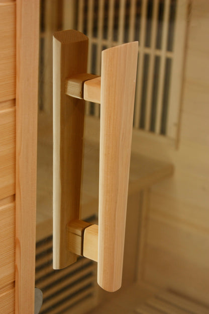 Golden Designs  3 Person Corner Near Zero EMF FAR IR Sauna - MX-K356-01-ZF CED