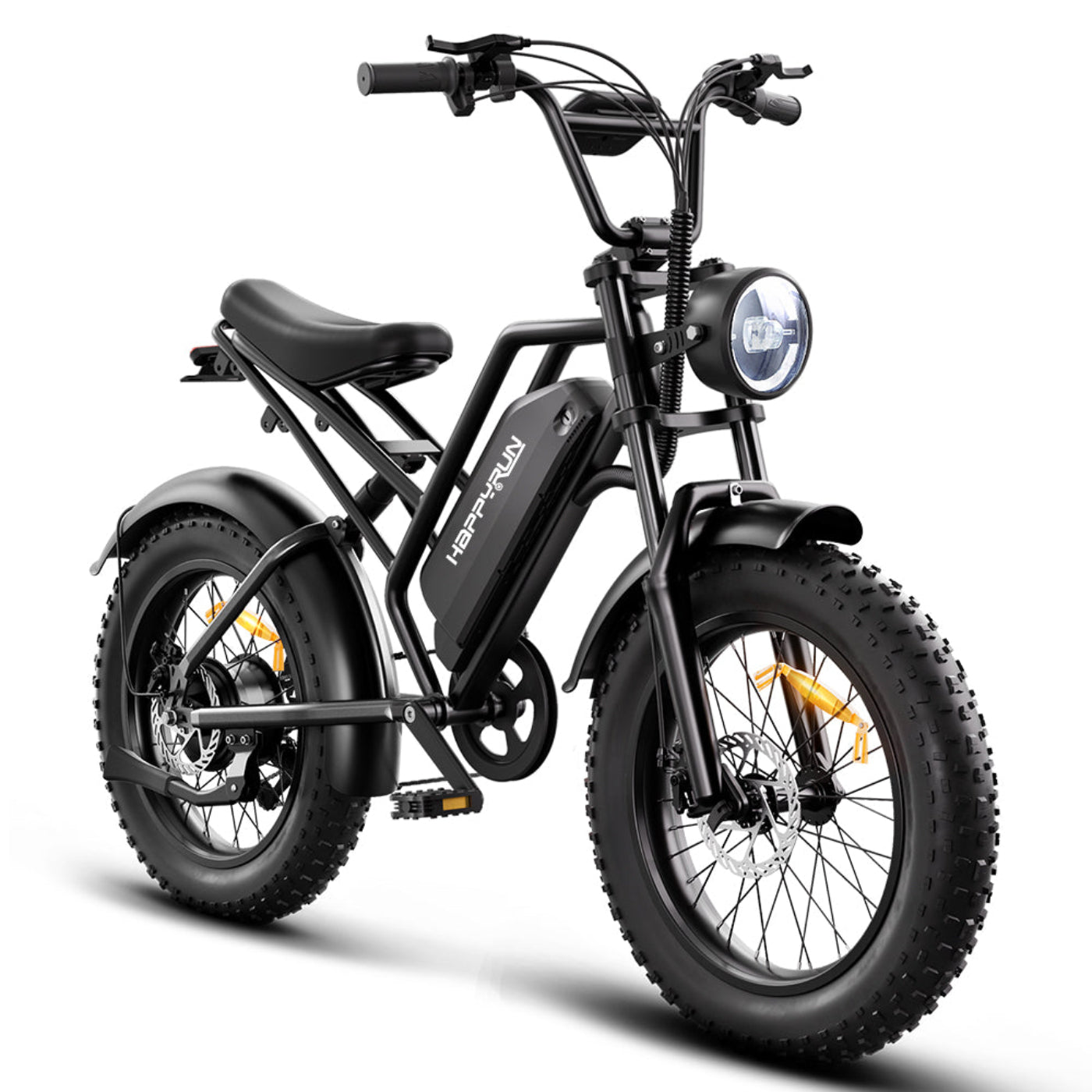 HappyRun Electric Dirt Bike Cargo Black City E-bike For Sale Tank  - G50