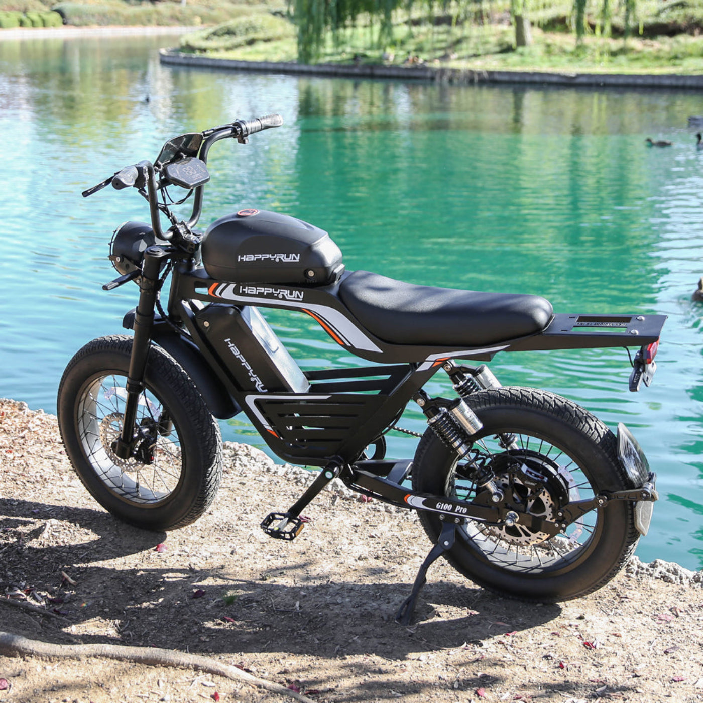 Happyrun G100 Pro Flagship Electric Bike Dual Battery - G100pro-black