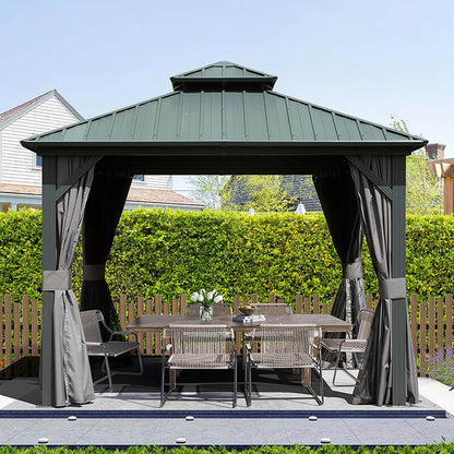 Hardtop Gazebo Classic W/ Netting & Curtain