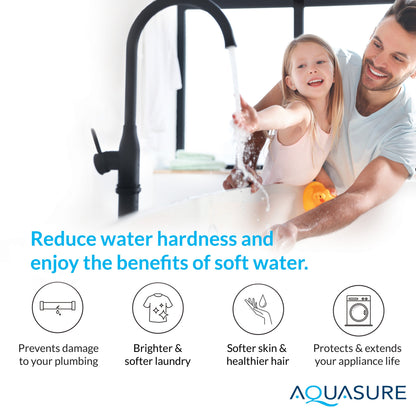 Aquasure Series | 64,000 Grains Water Softener with 12 GPM Quantum UV Purification and 75 GPD Reverse Osmosis RO System - AS-WSUV64RO