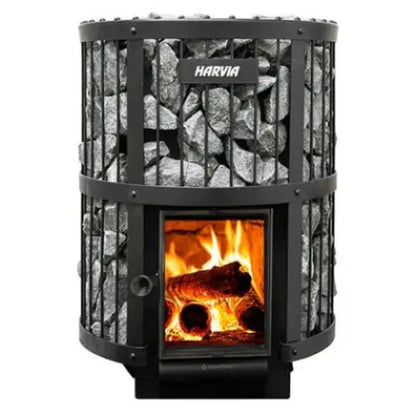 GREE Harvia GreenFlame Series 240 GreenFlame Wood Burning Sauna Stove - WK200LD
