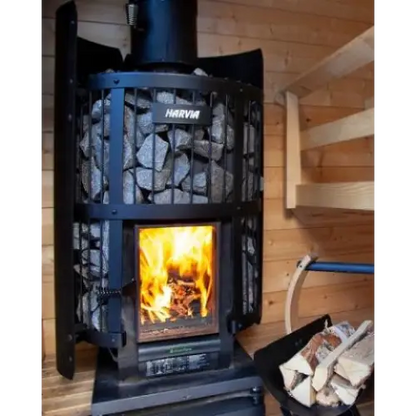 GREE Harvia GreenFlame Series 240 GreenFlame Wood Burning Sauna Stove - WK200LD