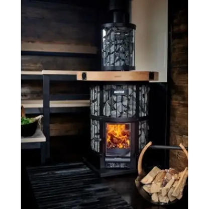 GREE Harvia GreenFlame Series 240 GreenFlame Wood Burning Sauna Stove - WK200LD