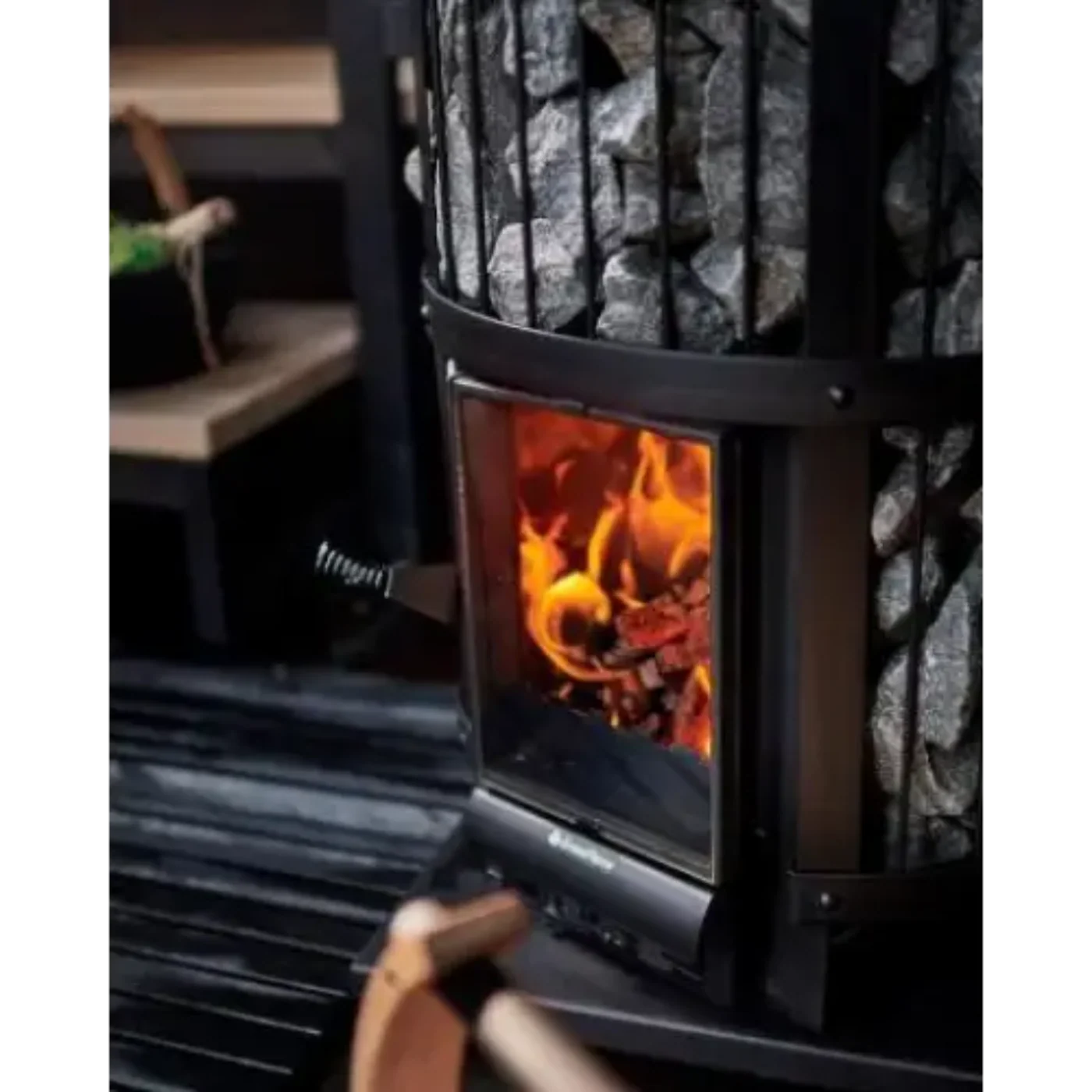 GREE Harvia GreenFlame Series 240 GreenFlame Wood Burning Sauna Stove - WK200LD