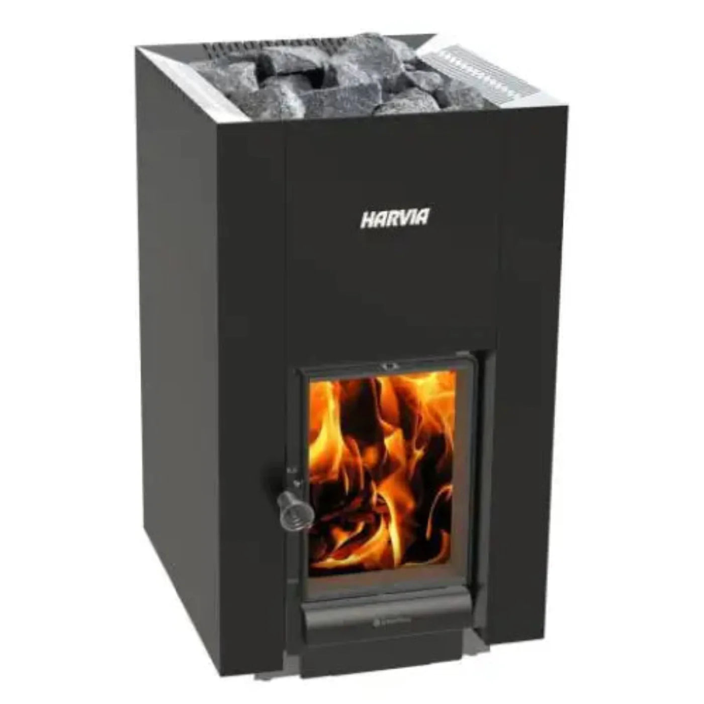 GREE Harvia GreenFlame Series Linear 22 Wood Burning Sauna Stove - WKLI22GM